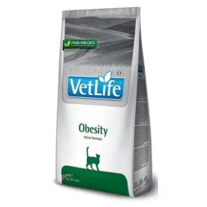 Сухий корм Farmina Vet Life Obesity для котів, дієтичне харчування для зниження зайвої ваги 400 г