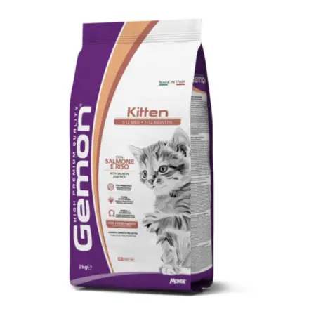 Сухий корм Gemon Cat Kitten для кошенят з лососем та рисом 2 кг