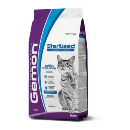 Сухий корм Gemon Cat Sterilised для стерилізованих котів з тунцем та лососем 2 кг