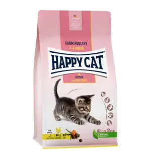 Сухий корм Happy Cat Kitten Land Geflügel для кошенят з 5 тижнів до 6 місяців зі смаком птиці, 4 кг, 70536