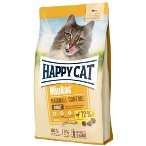 Сухий корм Happy Cat Minkas Hairball Control Geflugel для дорослих котів для виведення шерсті з птицею, 0,5 кг (70401)