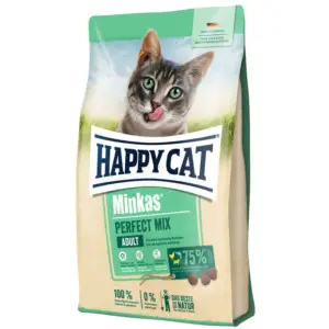 Сухий корм Happy Cat Minkas Perfect Mix для дорослих котів з птицею, ягням та рибою, 0,5 кг,70400