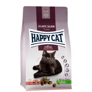 Сухий корм Happy Cat Sterilised Atlantik Lachs для дорослих стерилізованих котів зі смаком лосося, 4 кг, 70580