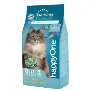 Сухой корм happyOne Premium Cat Light & Senior Fresh Meat Премиум для пожилых и малоактивных кошек со свежим мясом 1,5 кг