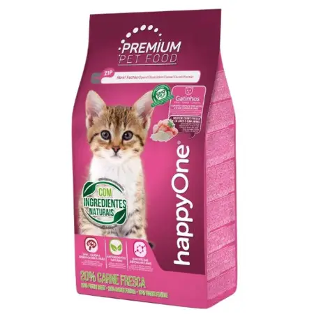 Сухий корм happyOne Premium Kitten Fresh Meat Преміум для кошенят а також вагітних і годуючих кішок зі свіжим м’ясом 1,5 кг