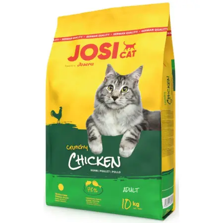 Сухий корм JosiCat Adult Crunchy Poultry з куркою для дорослих котів з нормальним рівнем активності. 10 кг