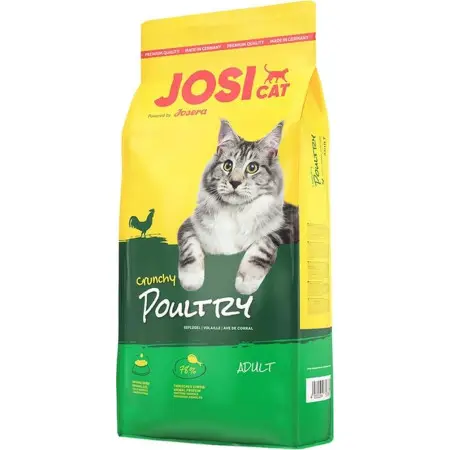 Сухий корм JosiCat Adult Crunchy Poultry з куркою для дорослих котів з нормальним рівнем активності. 650 г