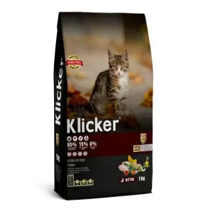 Сухий корм Klicker Холістик беззерновий для кошенят з Куркою 1кг.