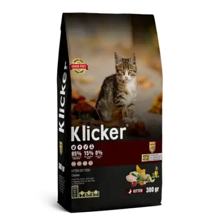 Сухий корм Klicker Холістик беззерновий для кошенят з Куркою 300 г