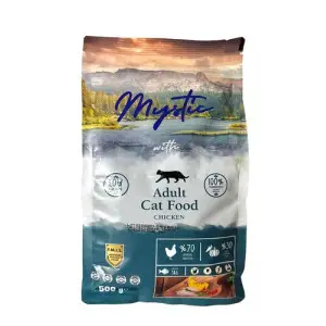 Сухой Корм Mystic Беззерновой для взрослых кошек с Курицей 500 г