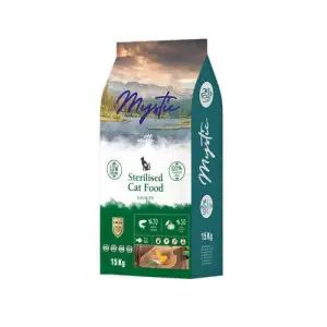 Сухой Корм Mystic Беззерновой для взрослых стерилизованных кошек с Лососем 15 кг