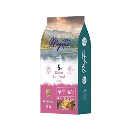 Сухой Корм Mystic Беззерновой для котят с Курицей 1,5 кг