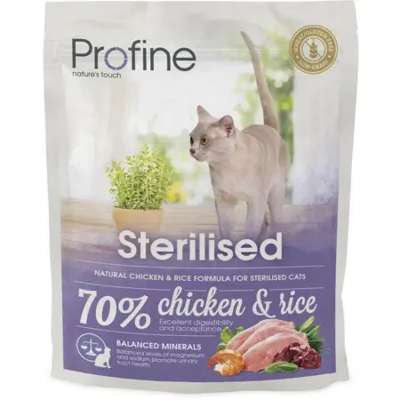 Сухой корм Profine Cat Sterilised для стерилизованных кошек с курицей и рисом 300 г