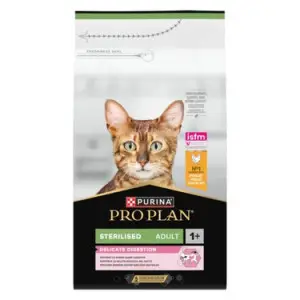 Сухий корм Purina Pro Plan Sterilised Delicate для стерилізованих котів з чутливим травленням, з куркою, 1,5 кг