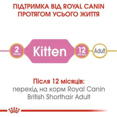 Сухий корм Royal Canin British Shorthair Kitten для британських кошенят, 400 г