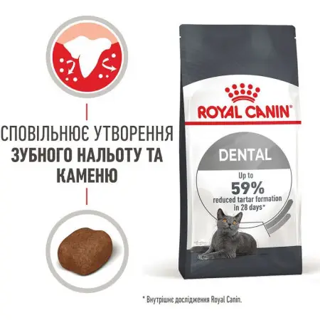 Сухий корм Royal Canin Dental Care для зменшення утворення зубного каменю у кішок, 1.5 кг