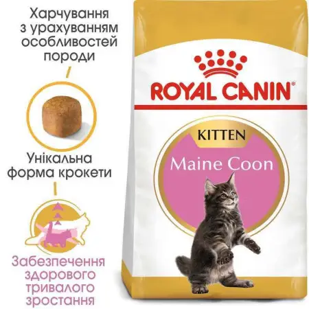 Сухий корм Royal Canin Maine Coon Kitten для кошенят мейн-кунів до 15 місяців, 2 кг