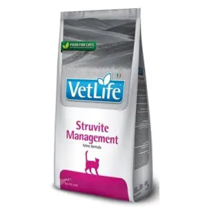 Сухий лікувальний корм для котів Farmina Vet Life Management Struvite дієт. харчування, для лікування та профілактики рецидивів струвітних уролітів, 400 г