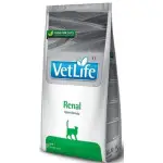 Сухий лікувальний корм для котів Farmina Vet Life Renal дієт. харчування для котів , для підтримки функції нирок, 2 кг