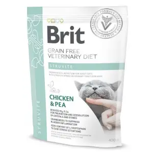 Сухой корм Brit GF VetDiet Cat Struvite для кошек, при мочекаменной болезни, с курицей и горохом, 400 г