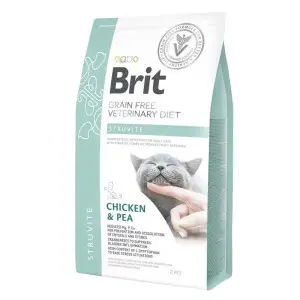 Сухой корм Brit GF VetDiet Cat Struvite для кошек, при мочекаменной болезни, с курицей и горохом, 2 кг