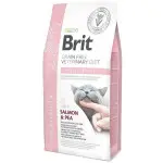 Сухий корм Brit GF VetDiet Cat Hypoallergenic для котів, з харчовою алергією та непереносимістю, з лососем та горохом, 2 кг