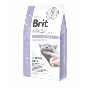 Сухий корм Brit GF VetDiet Cat Gastrointestinal для котів, при порушеннях травлення, з оселедцем, лососем, яйцем та горохом, 2 кг