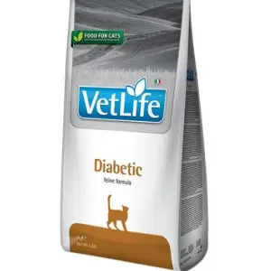 Сухий лікувальний корм Farmina Vet Life Diabetic для контролю рівня глюкози в крові при цукровому діабеті для котів 400 г