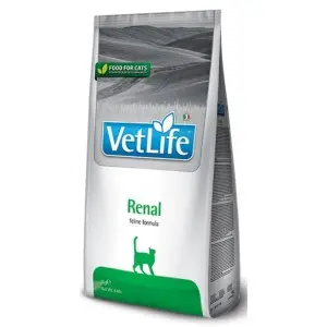Сухий лікувальний корм Farmina Vet Life Renal дієт. харчування для котів, для підтримки функції нирок 400 г