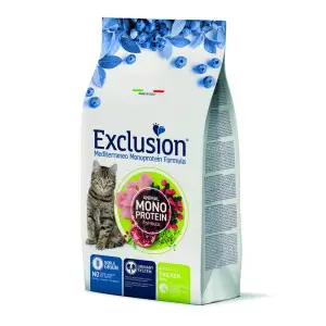 Сухий моноротеїновий корм Exclusion Adult Chicken для дорослих кішок з куркою 1,5 кг