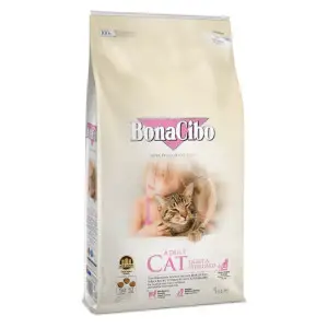 Сухий корм BonaCibo Adult Cat Light&Sterilized для стерилізованих котів із зайвою вагою з куркою, рисом та анчоусами 5 кг