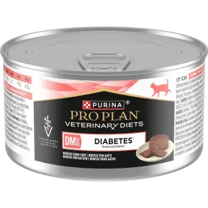 Вологий дієтичний корм Purina Pro Plan DM ST/OX Diabetes Managment для дорослих котів, для регулювання надходження глюкози (цукровий діабет) мус 195 г