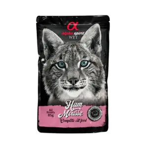 Вологий корм Alpha Spirit Ham Mousse для котів, мусс з шинкою 85 г