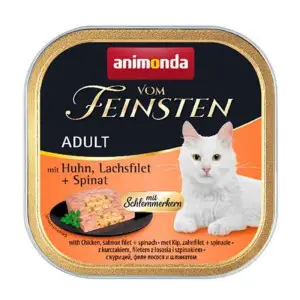 Вологий корм Animonda Vom Feinsten для котів з куркою, лососем і шпинатом 100 г