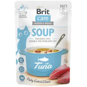 Корм влажный "Суп для кошек Brit Care Soup with Tuna с тунцом", 75 г