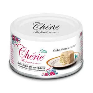 Влажный корм Cherie Complete&Balanced Chicken Мусс из курицы для котят 80 г