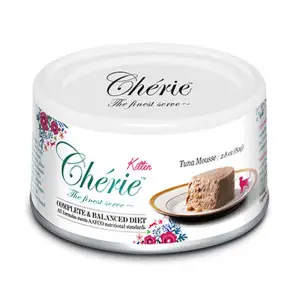 Влажный корм Cherie Complete&Balanced Tuna Мусс из тунца для котят 80 г