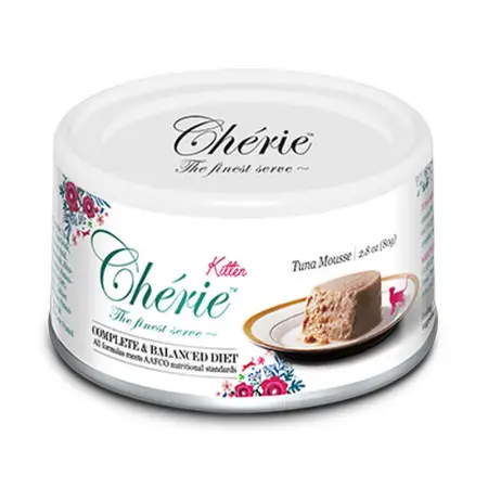 Влажный корм Cherie Complete&Balanced Tuna Мусс из тунца для котят 80 г