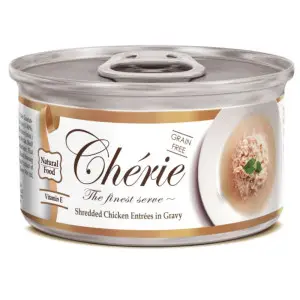 Влажный корм Cherie с нежными кусочками мяса курицы в соусе 80 г