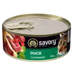 Вологий корм Savory для дорослих вибагливих котів, з качкою, 100 г