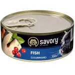 Вологий корм Savory для для дорослих вибагливих котів, з рибою, 100 г