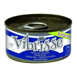 Вологий корм для кошенят VIBRISSE океанська риба, 70г
