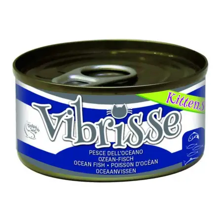 Вологий корм для кошенят VIBRISSE океанська риба, 70г