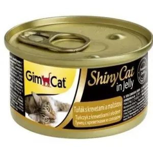 Вологий корм для котів GimCat Shiny Cat тунець, креветки і мальт 70 г