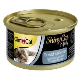 Вологий корм для котів GimCat Shiny Cat з тунцем і креветками 70 г