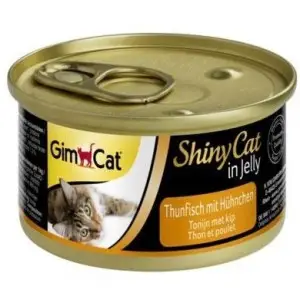 Вологий корм для котів GimCat Shiny Cat з тунцем і куркою 70 г