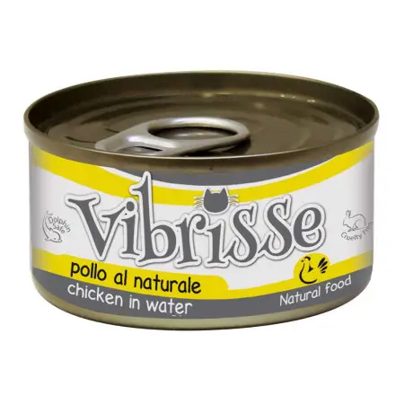 Вологий корм для котів VIBRISSE курка у влас. соку, 140г