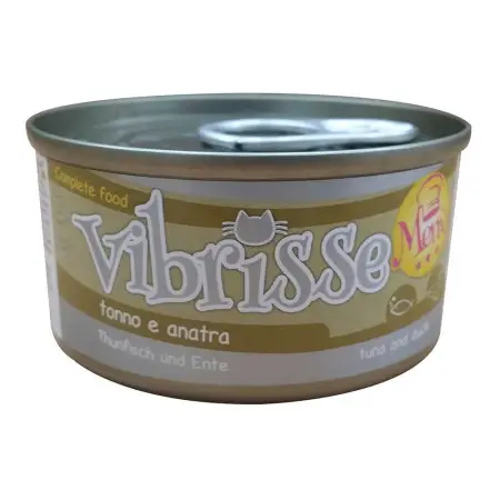 Влажный корм для кошек VIBRISSE MENU, тунец с уткой в соусе, 70г