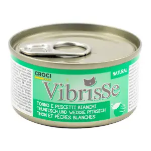 Вологий корм для котів VIBRISSE тунець/біла риба, 70г