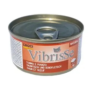 Вологий корм для котів VIBRISSE тунець/яловичина, 70г